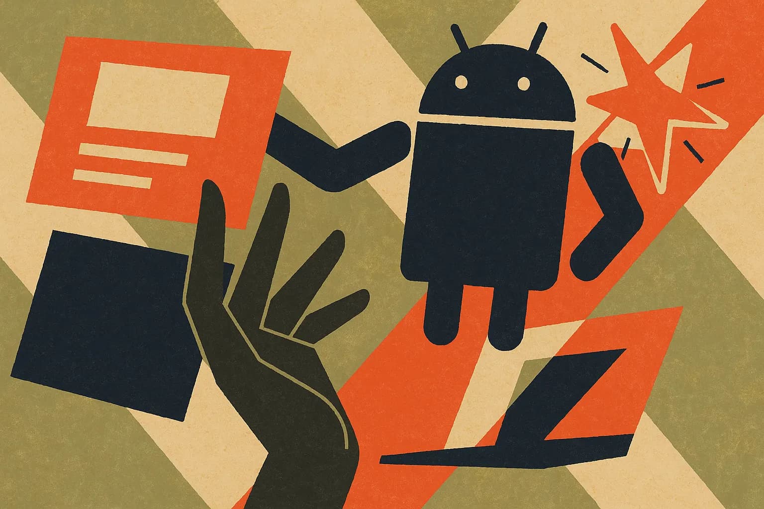 Editorial illustration representing Android 17 Launches With Gemini and Multitasking, What App Teams Should Change