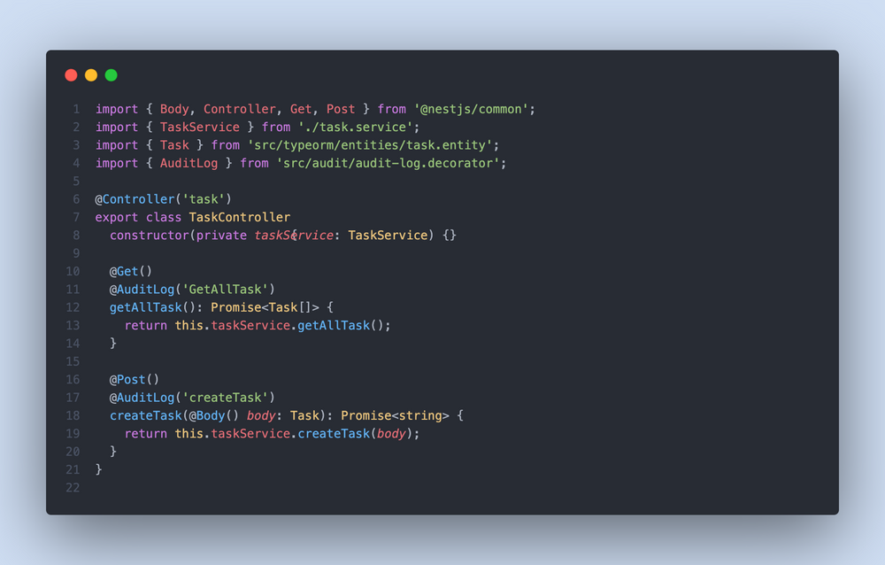 Implementing Audit Logging In A Nestjs Application